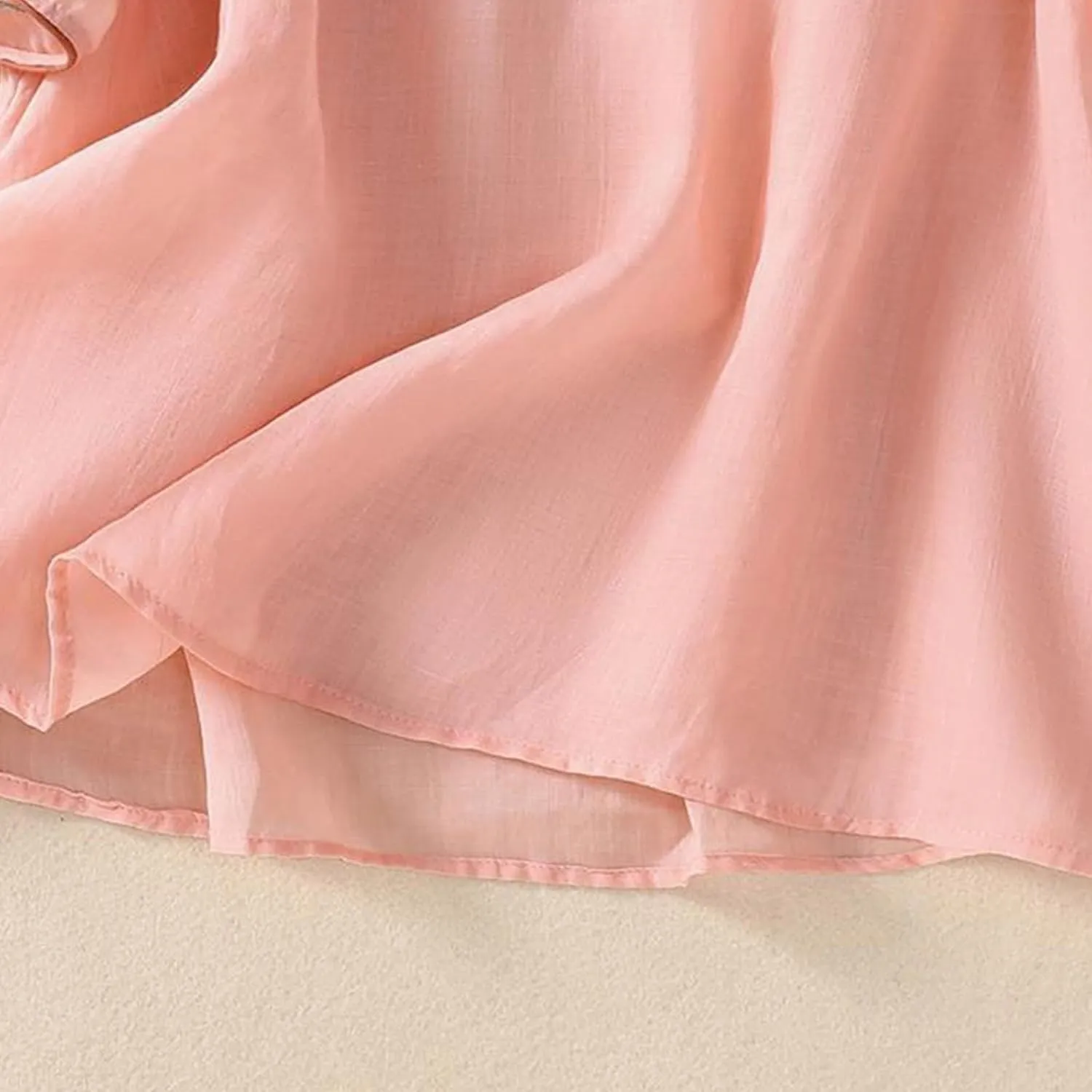 3/4 Sleeve Cotton Linen Shirts for Women 2025 Summer Boho Floral Embroidered Loose V Neck Tops Chinese Frog Blouses