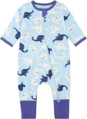 Baby Boys Girls Cotton Long Sleeve zipper jumpsuit Baby 2 way zipper cozy warm fall/Winter jumpsuit 3M-3Years