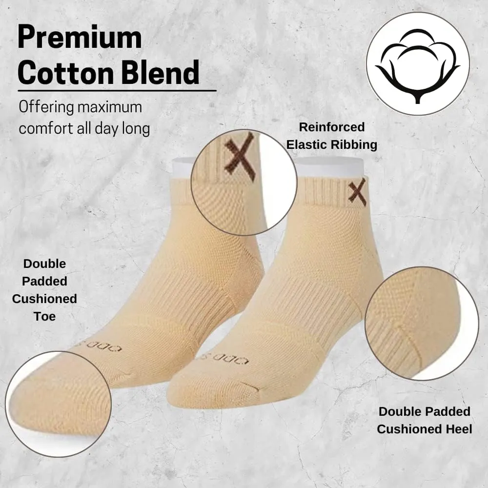Basix, Ankle High Socks, Vibrant Colors, Knit Cotton, Comfortable Fit