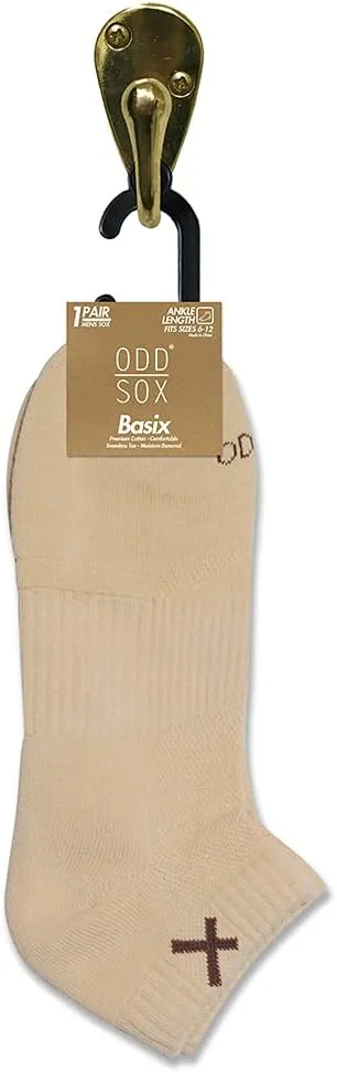 Basix, Ankle High Socks, Vibrant Colors, Knit Cotton, Comfortable Fit