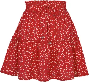 Beach Vacation Clothes for Women Summer Loose Casual Trendy Elastic Waist Floral Print Boho Mini Skirts, S-XL