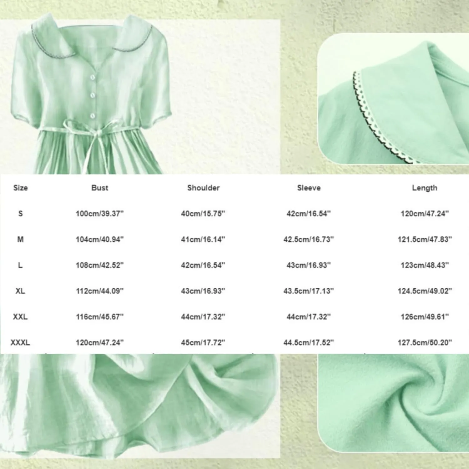 Boho Dresses for Women Linen Short Sleeve Lapel Collar Floral Midi Dress Button Lace-Up A Line Casual Flowy Outfits