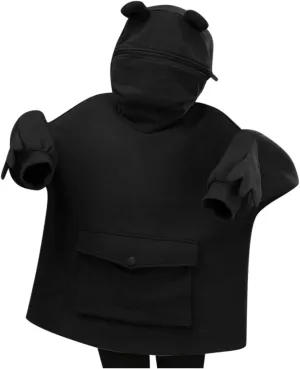 Boys Girls Frog Hoodie Kids 3D Sweatshirt Zipper Mouth Pullover Hooded with Front Pocket Toddler Plain Shirts for Girls