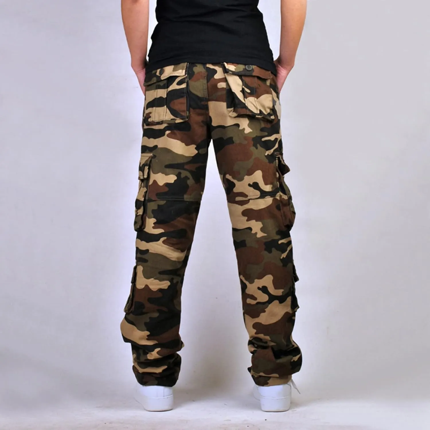 Cargo Pants for Men Casual Lightweight Work Pants Relaxed Fit Tactical Pant Jogger Classic Fit Multi Pockets Pants