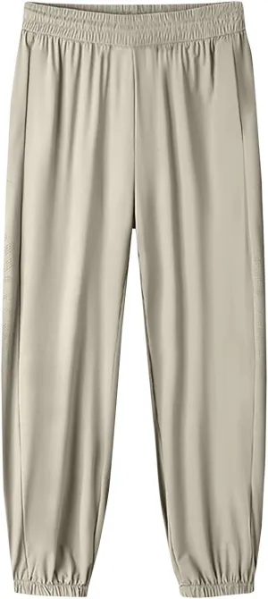 Casual Pants for Women Summer Elastic Waist Dress Pants with Pockets Lounge Baggy Pant Gym Drawstring Trousers