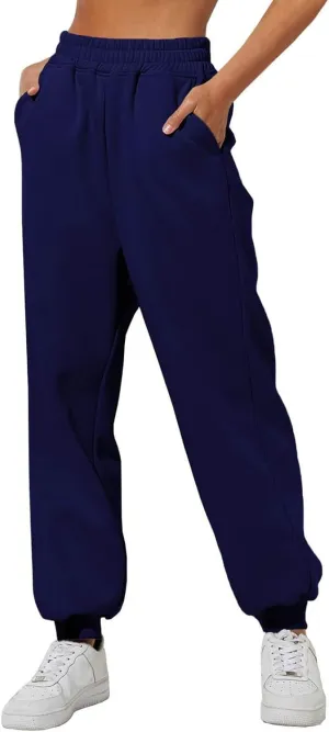 Cinch Bottom Sweatpants Women High Waisted Sweatpants Workout Active Joggers Pants Baggy Lounge Pants Athletic Trouser