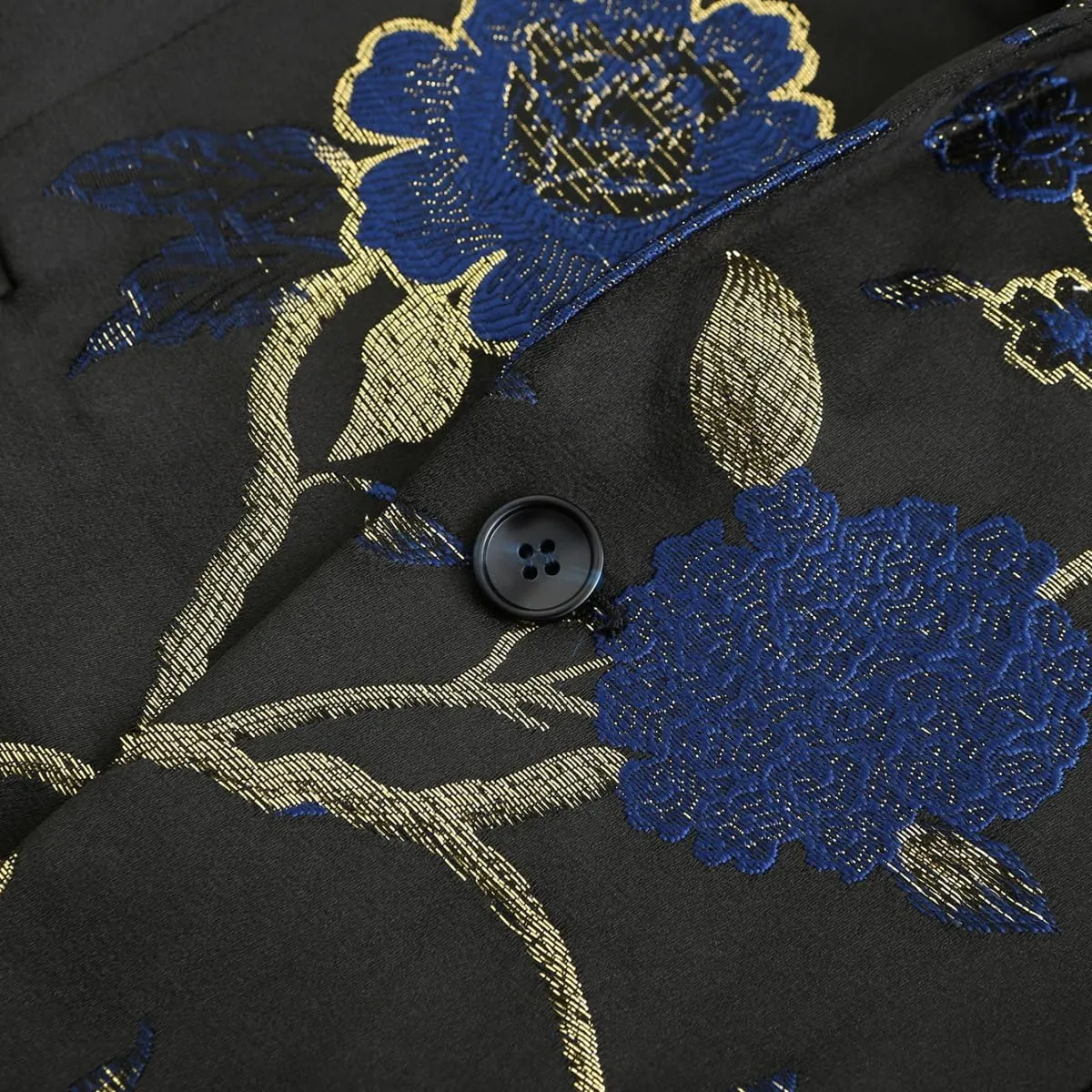Cloudstyle Mens 2 Piece Floral Dress Suit One Button Dinner Tuxedo Jacket & Pants