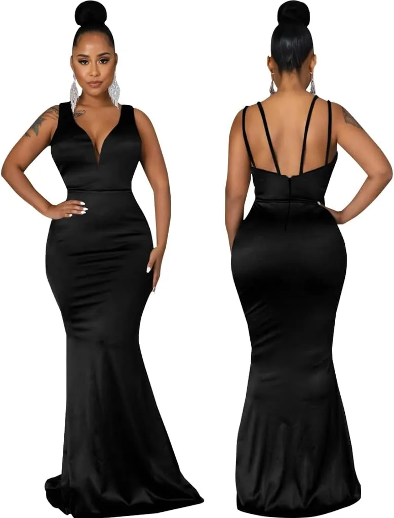 FairyLove Womens Sexy Bridesmaid Formal Evening Gown Dresses Wedding Guest Dress