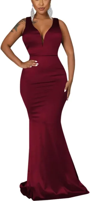 FairyLove Womens Sexy Bridesmaid Formal Evening Gown Dresses Wedding Guest Dress