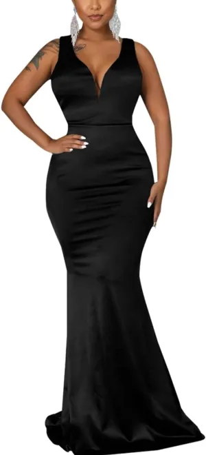 FairyLove Womens Sexy Bridesmaid Formal Evening Gown Dresses Wedding Guest Dress