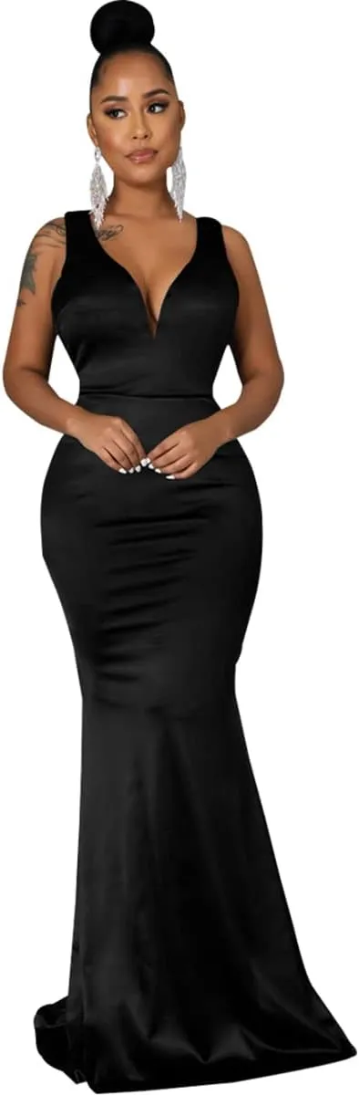 FairyLove Womens Sexy Bridesmaid Formal Evening Gown Dresses Wedding Guest Dress