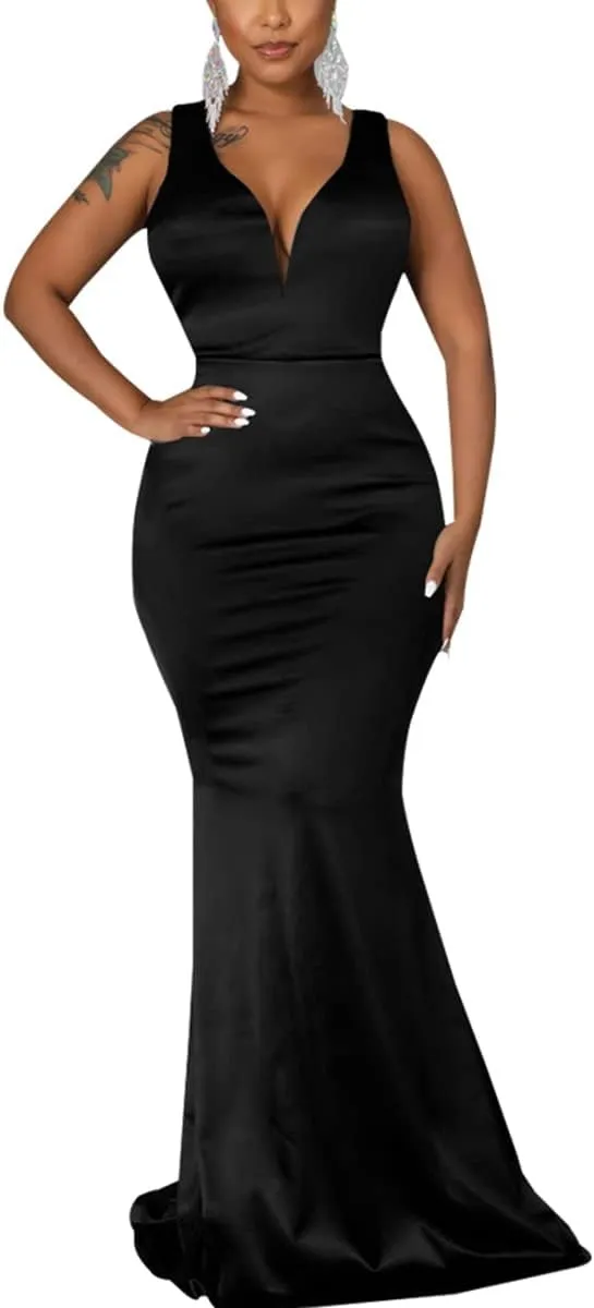 FairyLove Womens Sexy Bridesmaid Formal Evening Gown Dresses Wedding Guest Dress