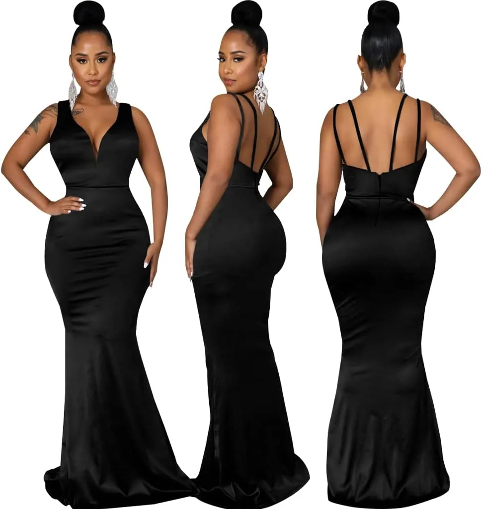 FairyLove Womens Sexy Bridesmaid Formal Evening Gown Dresses Wedding Guest Dress