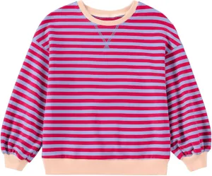 Girls Striped Pullover Toddler Girl Cotton Long Sleeve Oversized Sweatshirt Color Block Tops Fall Winter Toddler Clothes