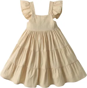 KuKitty Summer Toddler Baby Girls Floral Dress Chiffon Princess Tutu Dresses Suspender Sundress