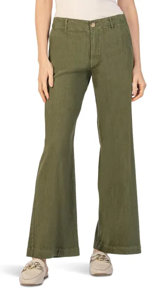 KUT from the Kloth Women's Meg-Linen Wide Leg Pants