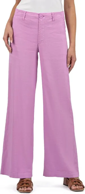 KUT from the Kloth Women's Meg-Linen Wide Leg Pants