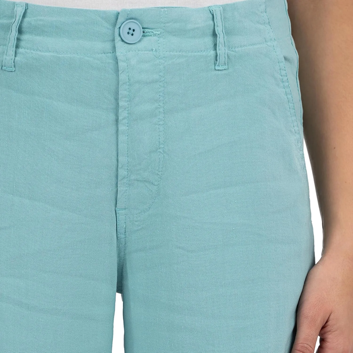 KUT from the Kloth Women's Meg-Linen Wide Leg Pants