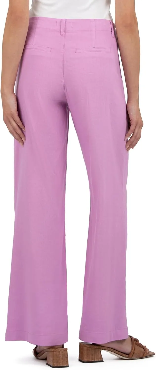 KUT from the Kloth Women's Meg-Linen Wide Leg Pants