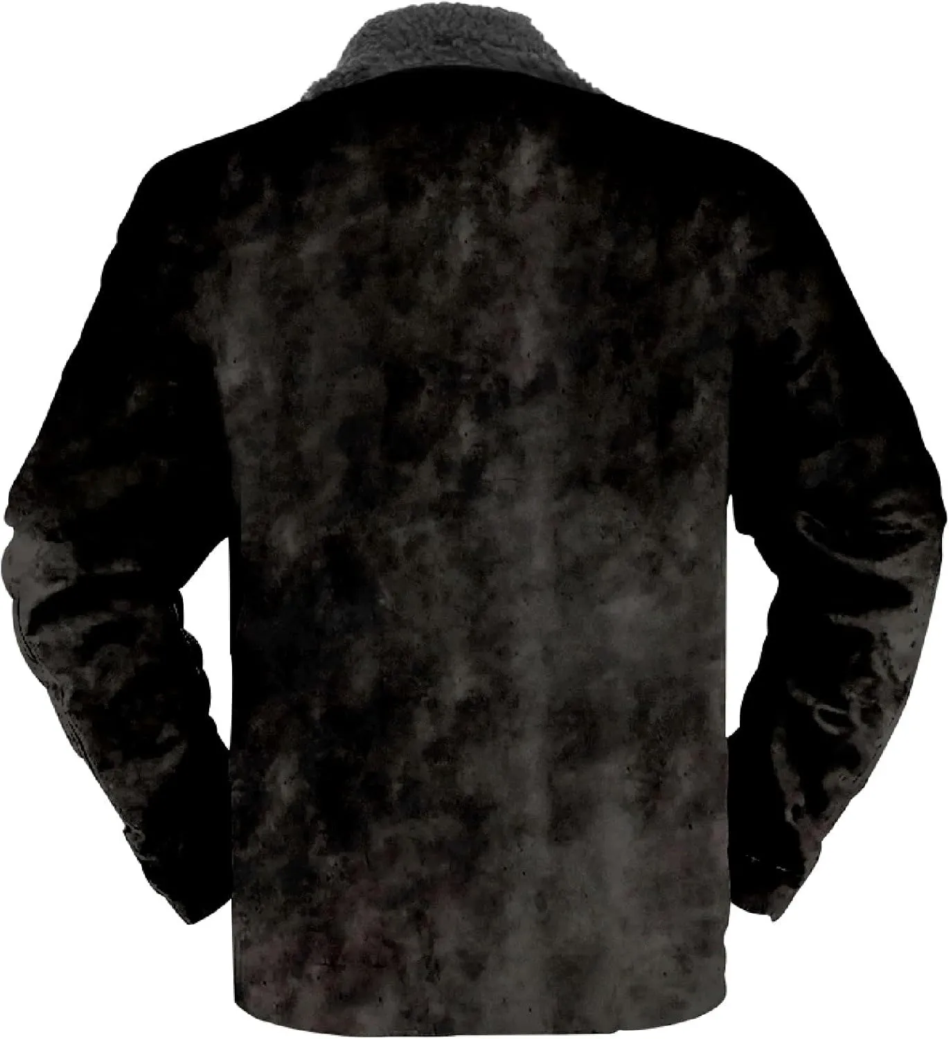 LCMTWX Men's Fleece Flannel Jackets Print Hooded Zipper Pocket Long Sleeve Shirt Patchwork Jacket Casual Loose Thickened