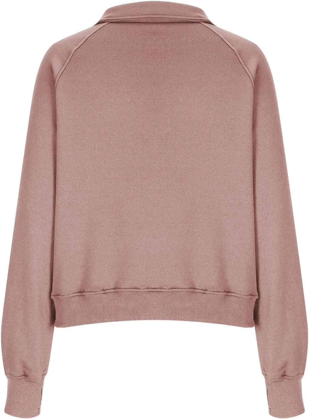 lcziwo Half Zip Sweatshirts Women Oversized Fleece Cropped Pullover Quarter Zipper Fall Outfits 2024 Winter Clothes
