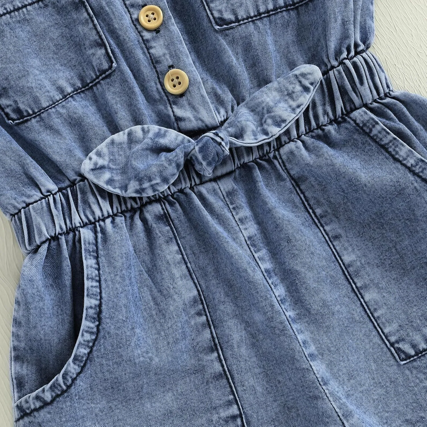 Ledy Champswiin Summer Toddler Girl Jumpsuit Shorts Little Girl Overalls Clothes Baby Jean Romper Jumpsuit One Piece Outfit