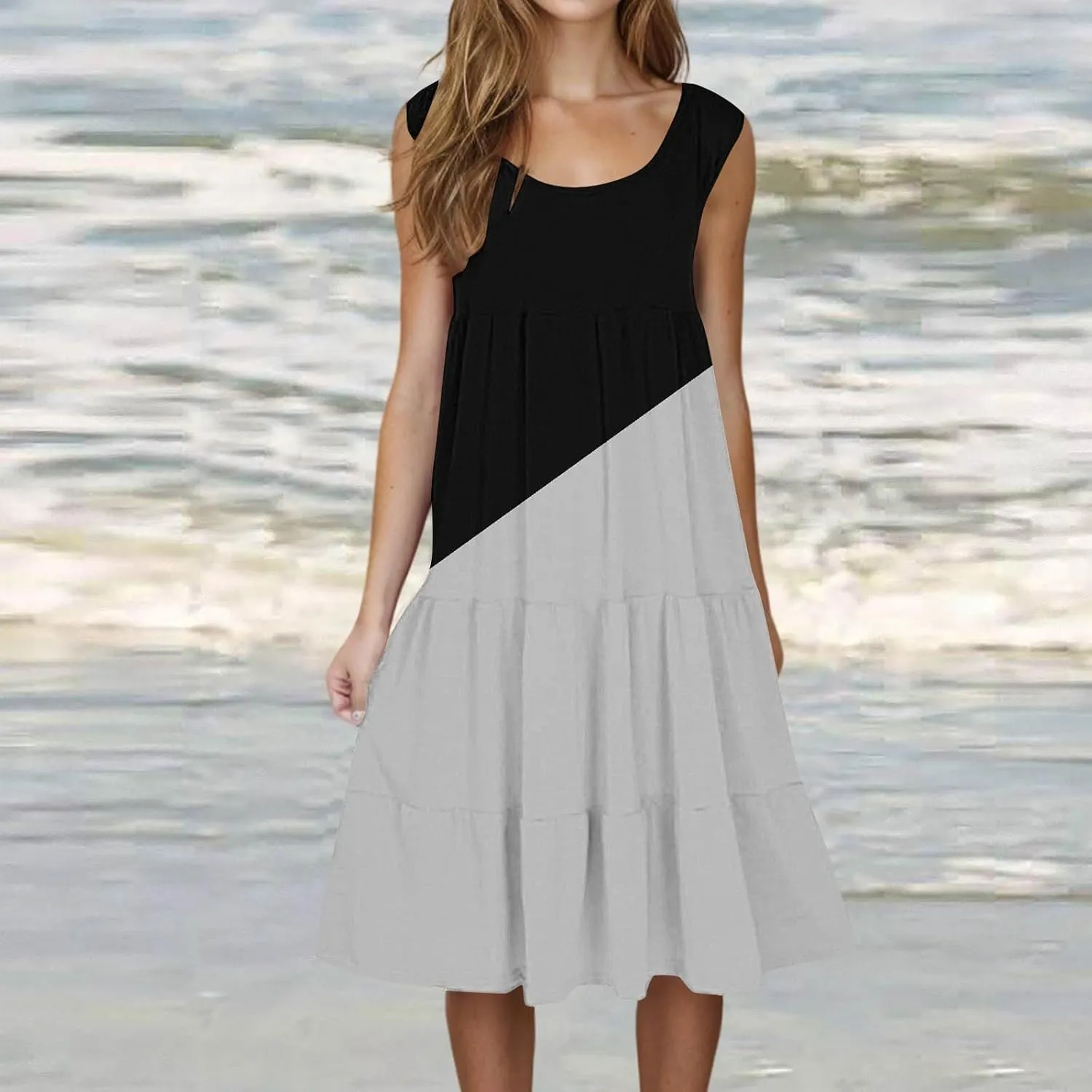 Linen Dresses for Women 2025 Summer Dresses for Women Plus Size Beach Dress Casual Sundresses Sexy Sleeveless Dress