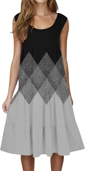 Linen Dresses for Women 2025 Summer Dresses for Women Plus Size Beach Dress Casual Sundresses Sexy Sleeveless Dress