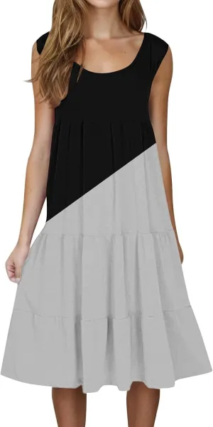 Linen Dresses for Women 2025 Summer Dresses for Women Plus Size Beach Dress Casual Sundresses Sexy Sleeveless Dress