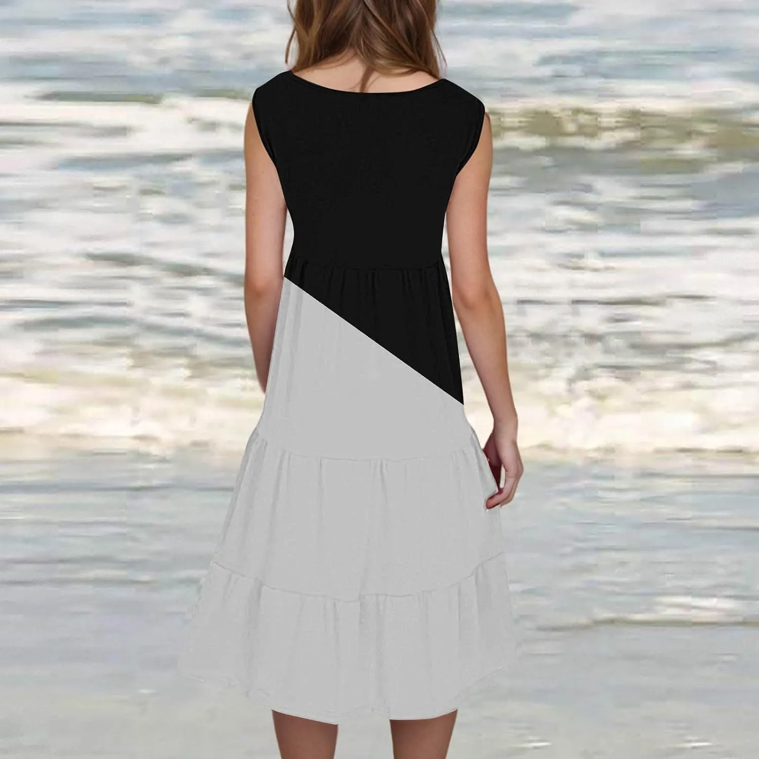 Linen Dresses for Women 2025 Summer Dresses for Women Plus Size Beach Dress Casual Sundresses Sexy Sleeveless Dress