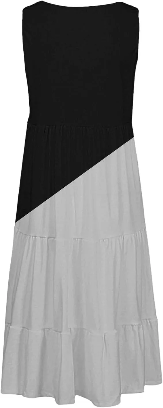 Linen Dresses for Women 2025 Summer Dresses for Women Plus Size Beach Dress Casual Sundresses Sexy Sleeveless Dress