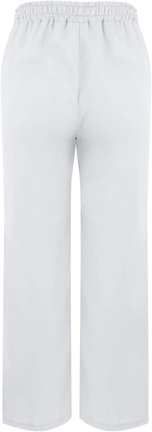 Linen Pants for Women 2025 Summer High Waist Elastic Drawstring Straight Leg Lounge Casual Lightweight Beach Trousers
