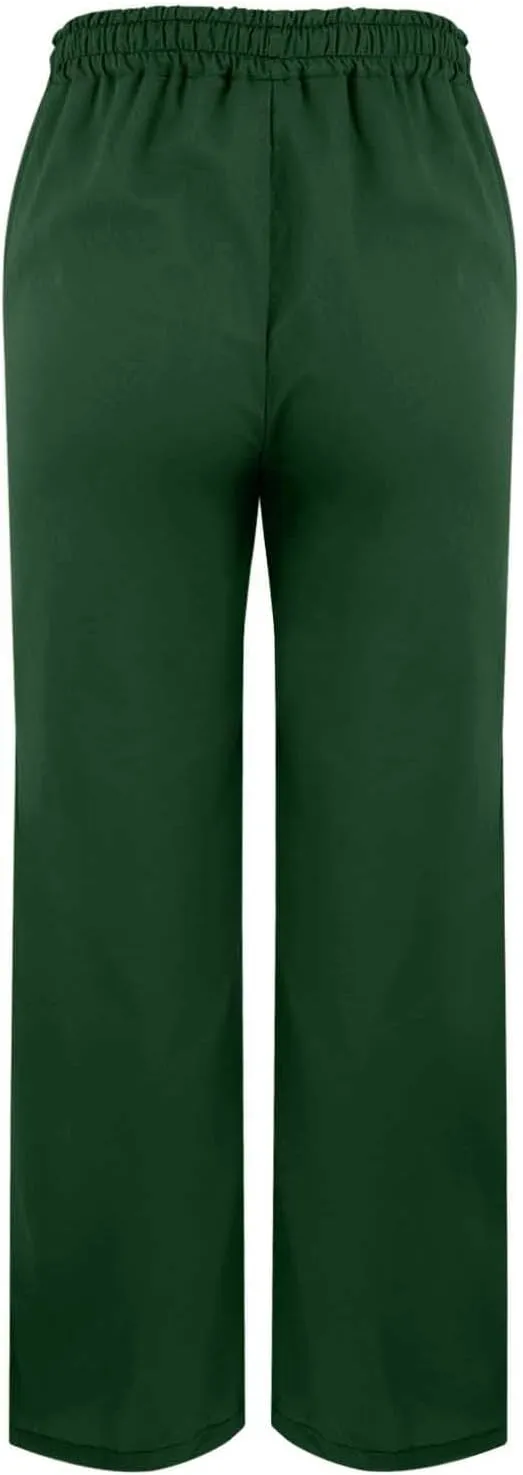 Linen Pants for Women 2025 Summer High Waist Elastic Drawstring Straight Leg Lounge Casual Lightweight Beach Trousers