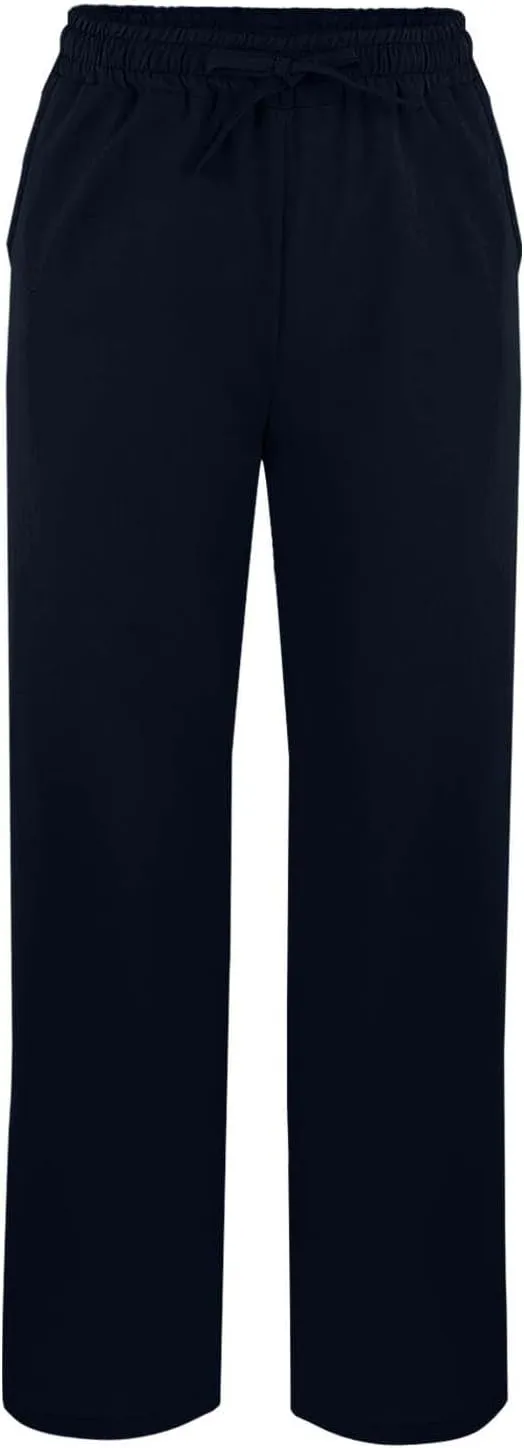 Linen Pants for Women 2025 Summer High Waist Elastic Drawstring Straight Leg Lounge Casual Lightweight Beach Trousers