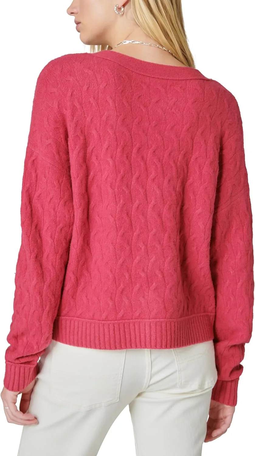 Lucky Brand Women's Cozy Cable Stitch Cardigan