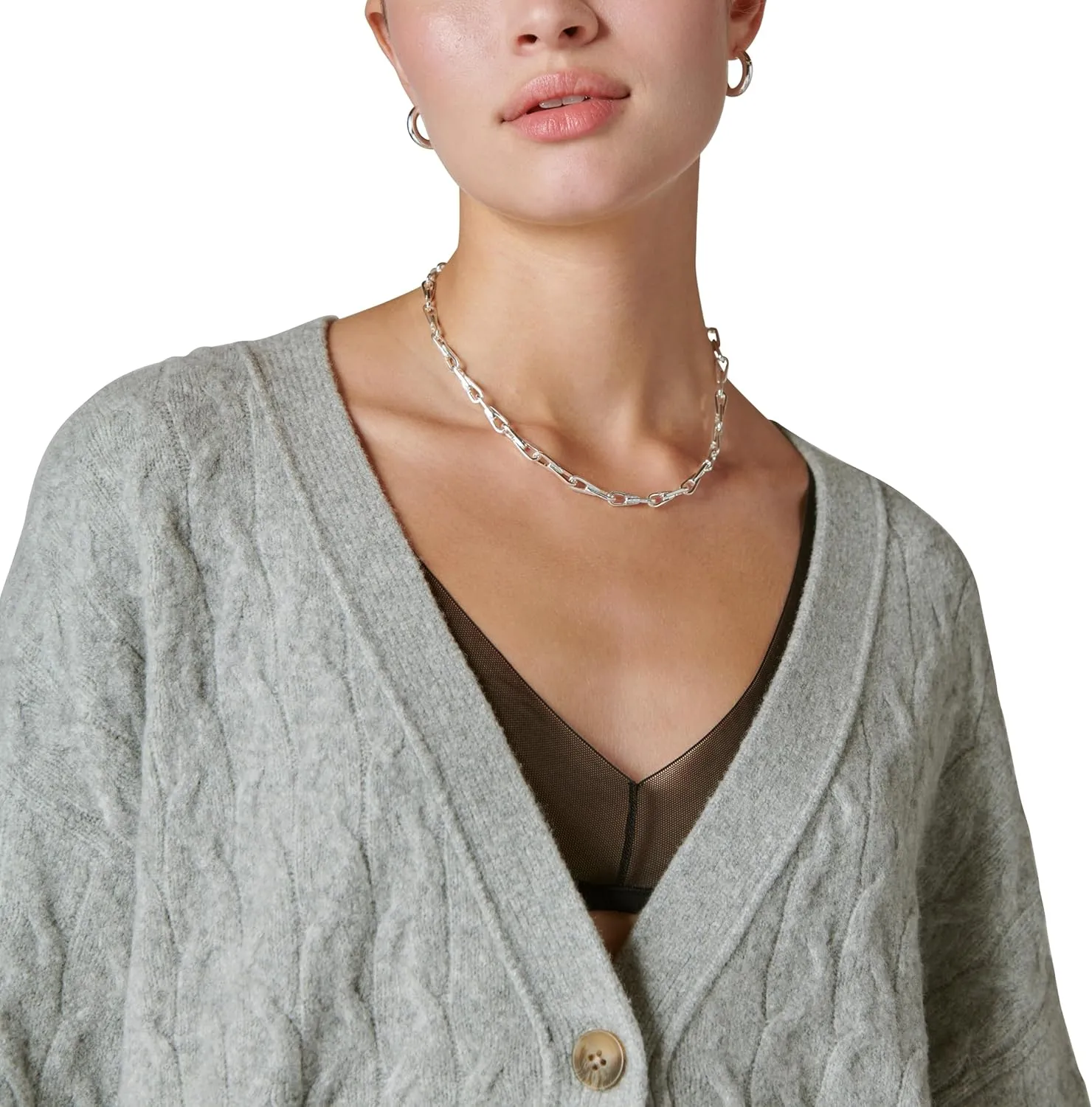 Lucky Brand Women's Cozy Cable Stitch Cardigan