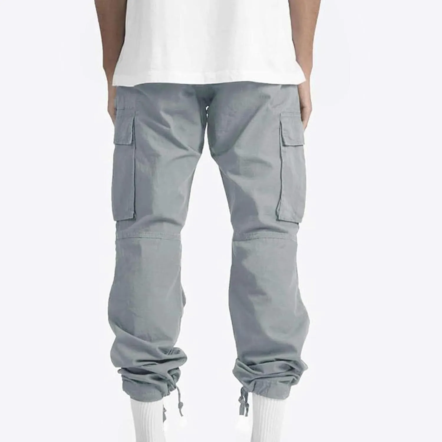 Men Outdoor Cargo Pant Lightweight Tactical Pant Hiking Jogger Multi Pockets Athletic Pants Running Workout Pants