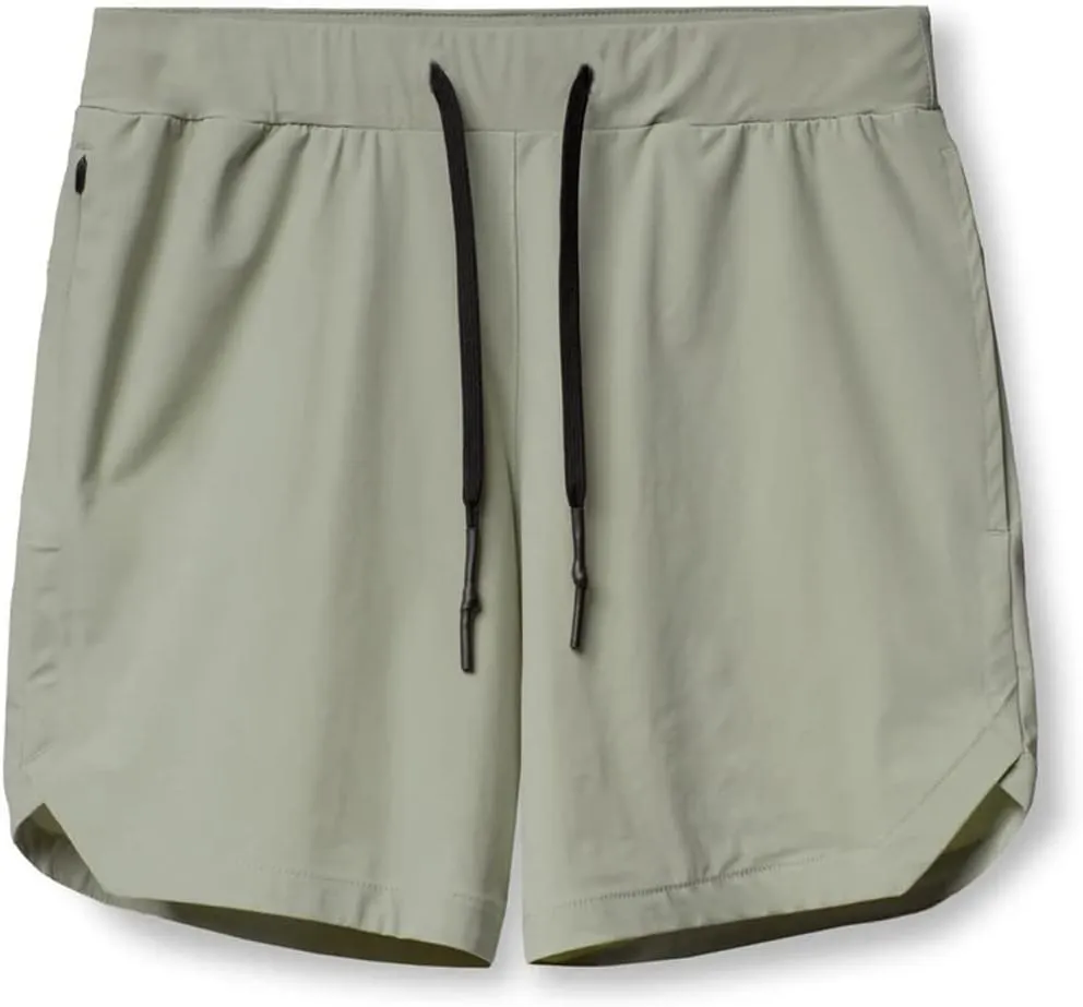 Mens Athletic Workout Shorts Quick Dry Lightweight Bodybuilding Gym Running Basketball SweatShorts with Zipper Pockets