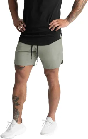 Mens Athletic Workout Shorts Quick Dry Lightweight Bodybuilding Gym Running Basketball SweatShorts with Zipper Pockets