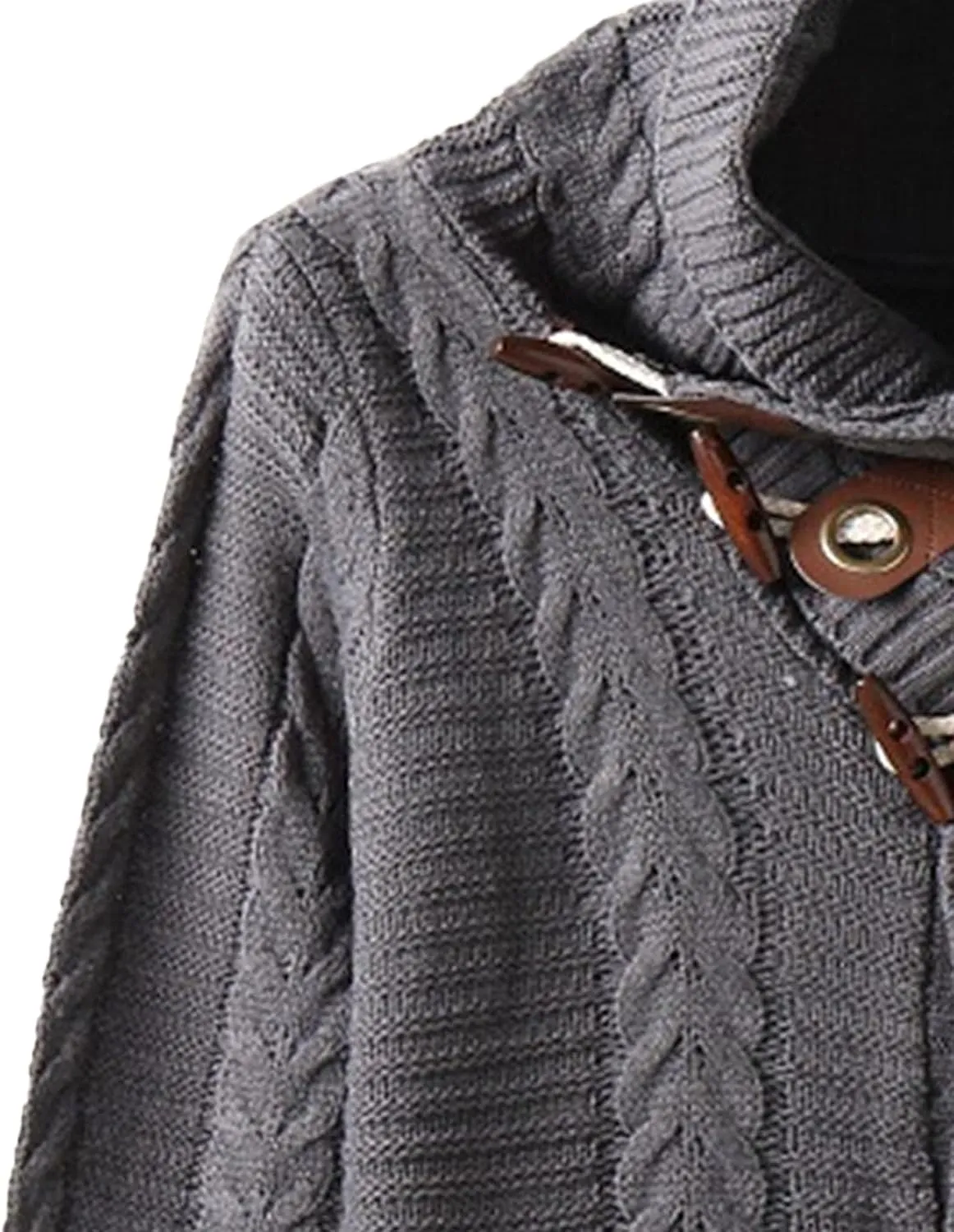 Men's Button Knitted Sweater Jacket Slim Fit Button Down Knits Jackets Casual Stand Collar Knit Cardigan