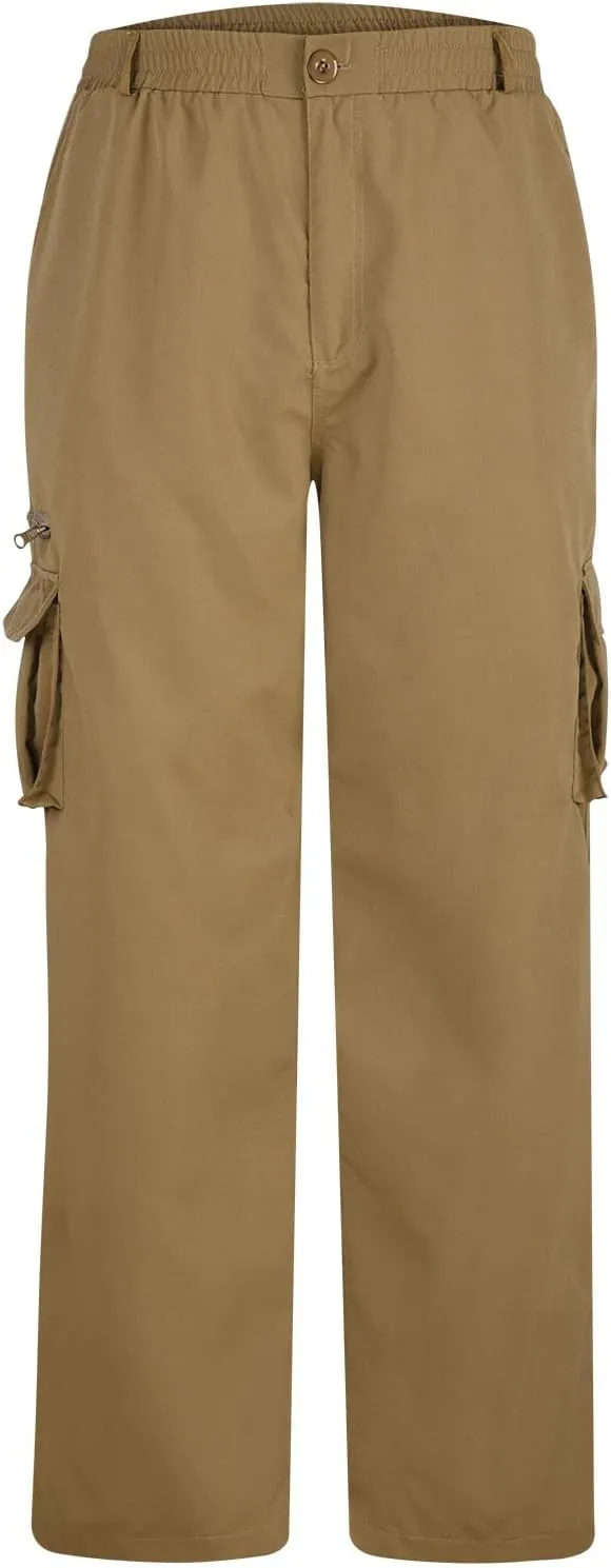 Men's Cargo Pants Multi Pockets Straight Barrel Work Pants Outdoor Fitness Bodybuilding Trousers Baggy Hiking Pants