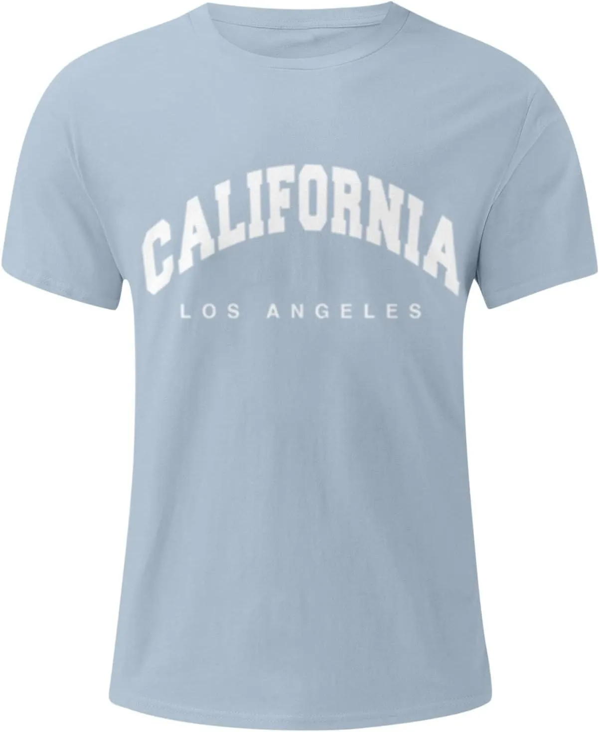 Mens Casual T-Shirt Summer Work Sports Short Sleeve Shirts Fashion Cotton Print Oversize Comfortable Round Neck Tees