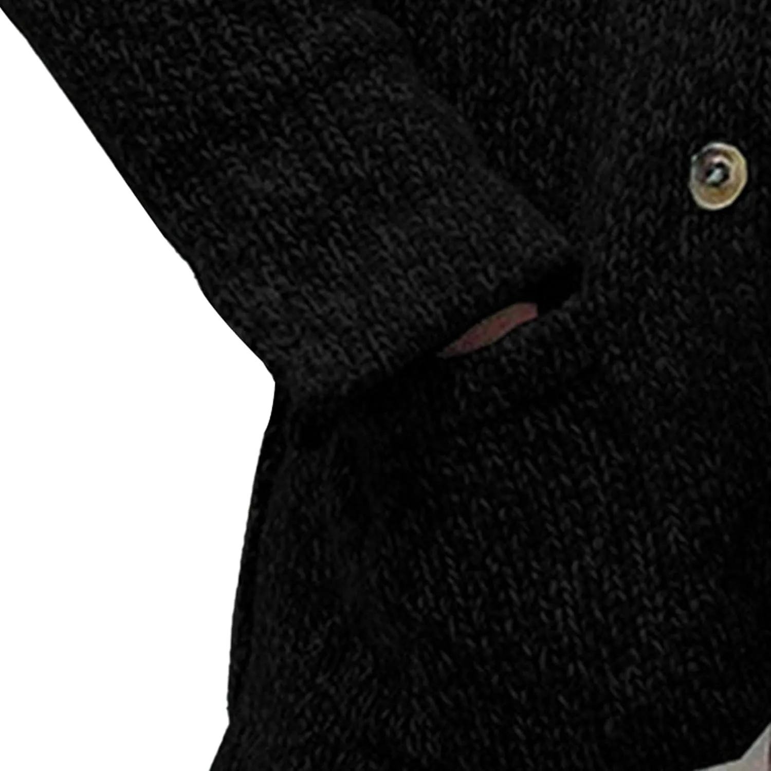Men's Collar Knitted Sweater Jacket Slim Fit Cardigan Knits Jackets Lightweight Button Down Men Knits Coat