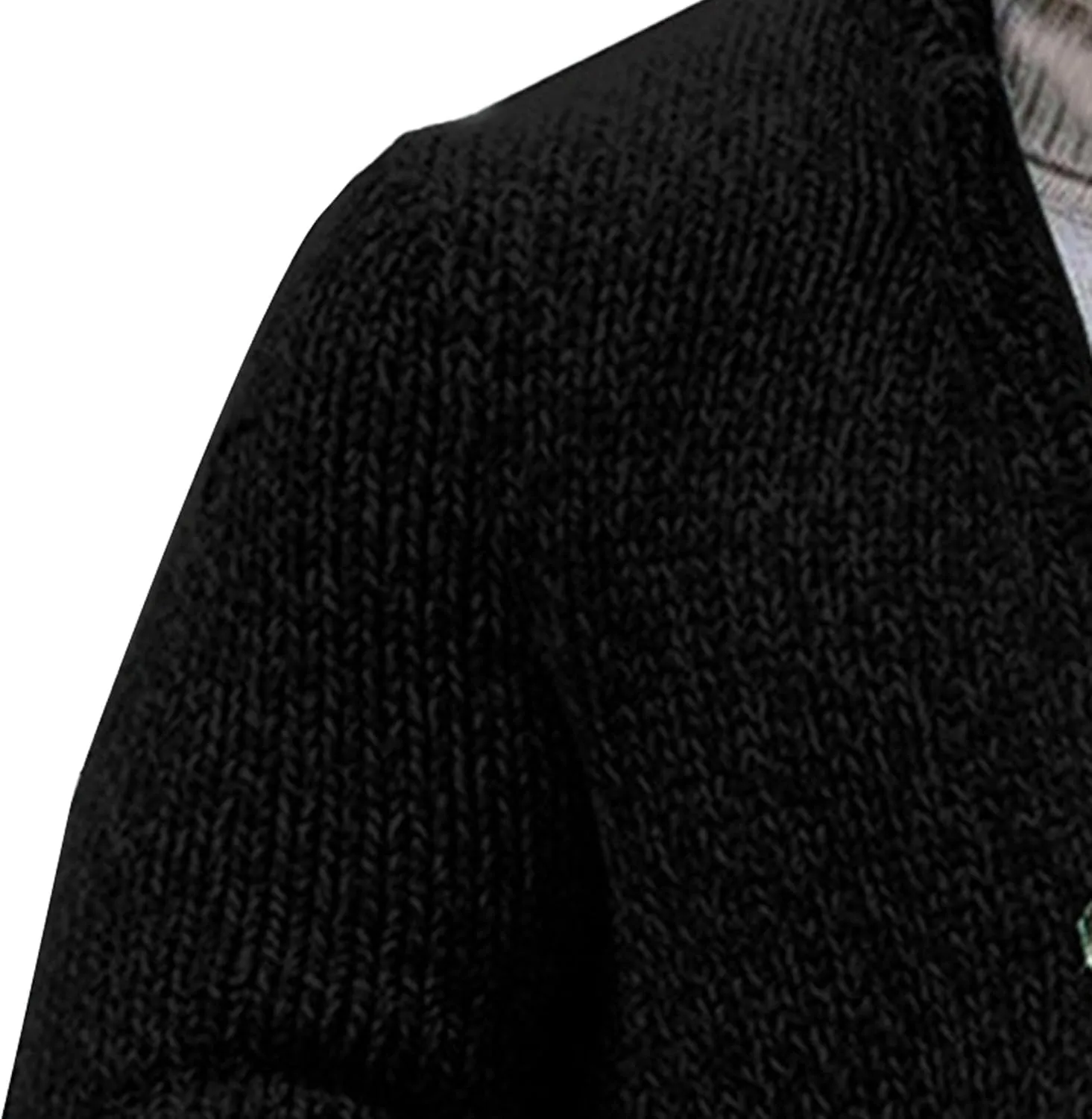 Men's Collar Knitted Sweater Jacket Slim Fit Cardigan Knits Jackets Lightweight Button Down Men Knits Coat