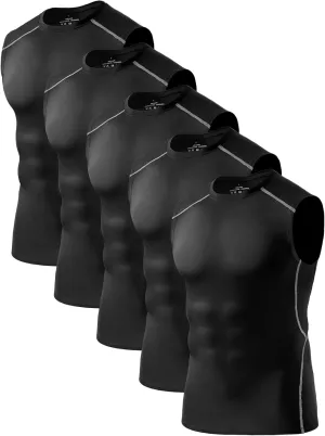 Men's Dry Fit Workout Tank Top Muscle Sleeveless Shirts for Men Compression Tank Top Gym Bodybuilding Running