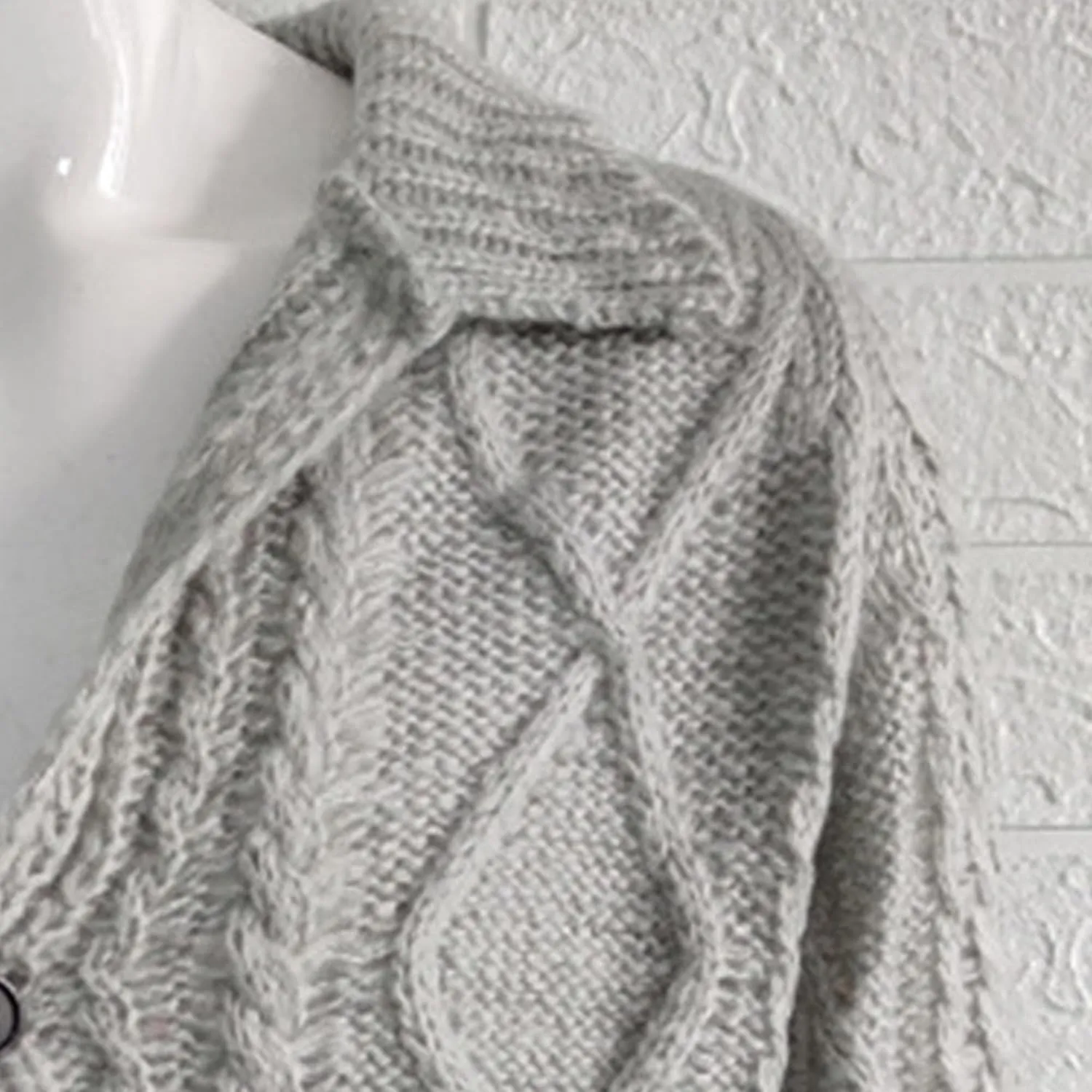 Men's Lapel Knitted Cardigan Button Down Male Knit Sweater Coat Solid Long Sleeve Knits Sweaters Coats
