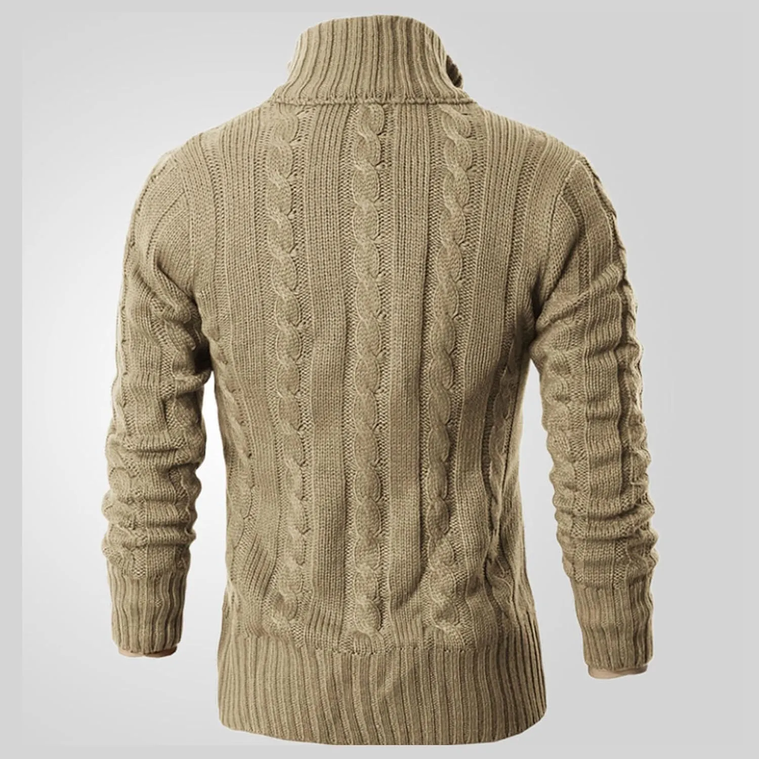 Men's Lightweight Knitted Sweater Jacket Casual Shawl Collar Men Knit Jackets Button Down Knits Cardigans Coat