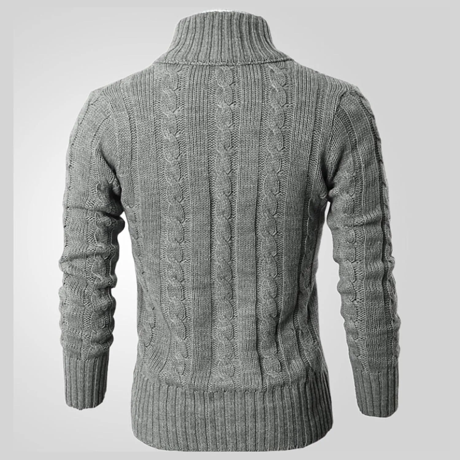 Men's Lightweight Knitted Sweater Jacket Casual Shawl Collar Men Knit Jackets Button Down Knits Cardigans Coat