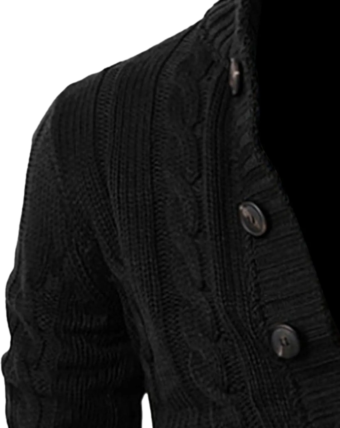 Men's Lightweight Knitted Sweater Jacket Casual Shawl Collar Men Knit Jackets Button Down Knits Cardigans Coat