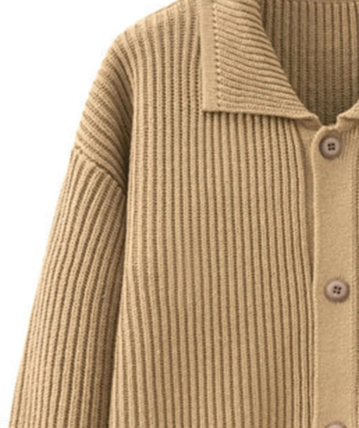 Mens Long Sleeve Knit Cardigan Button Down Male Knitted Sweater Casual Solid Color Knits Sweaters Coat